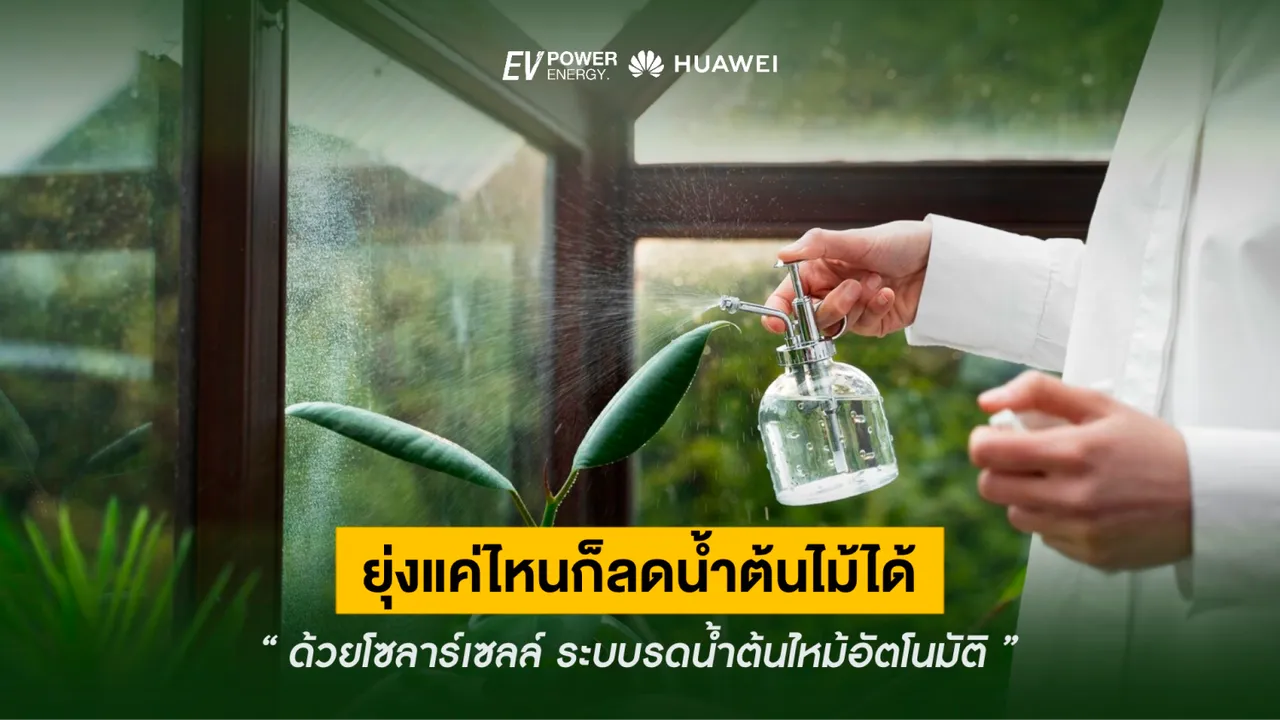 ยุ่งแค่ไหนก็รดน้ำต้นไม้ได้ ด้วยโซล่าเซลล์