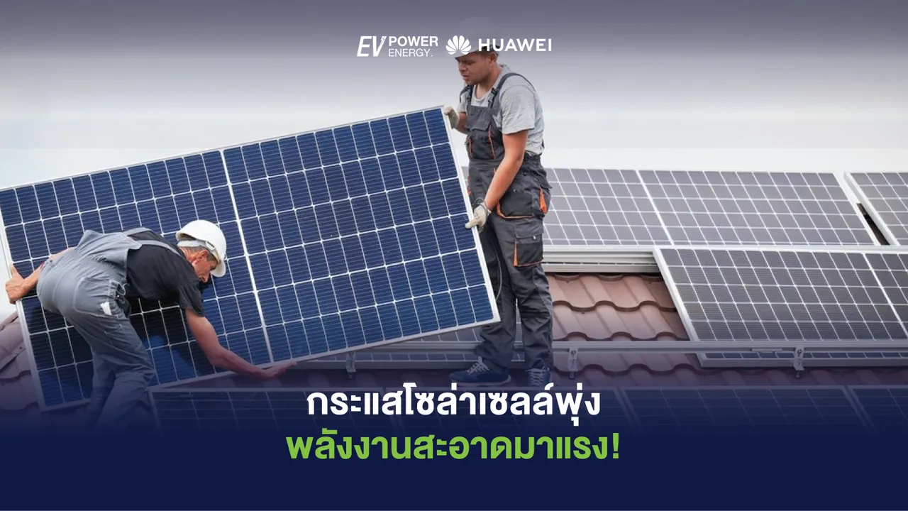 กระแสโซล่าเซลล์พุ่ง พลังงานสะอาดมาแรง!