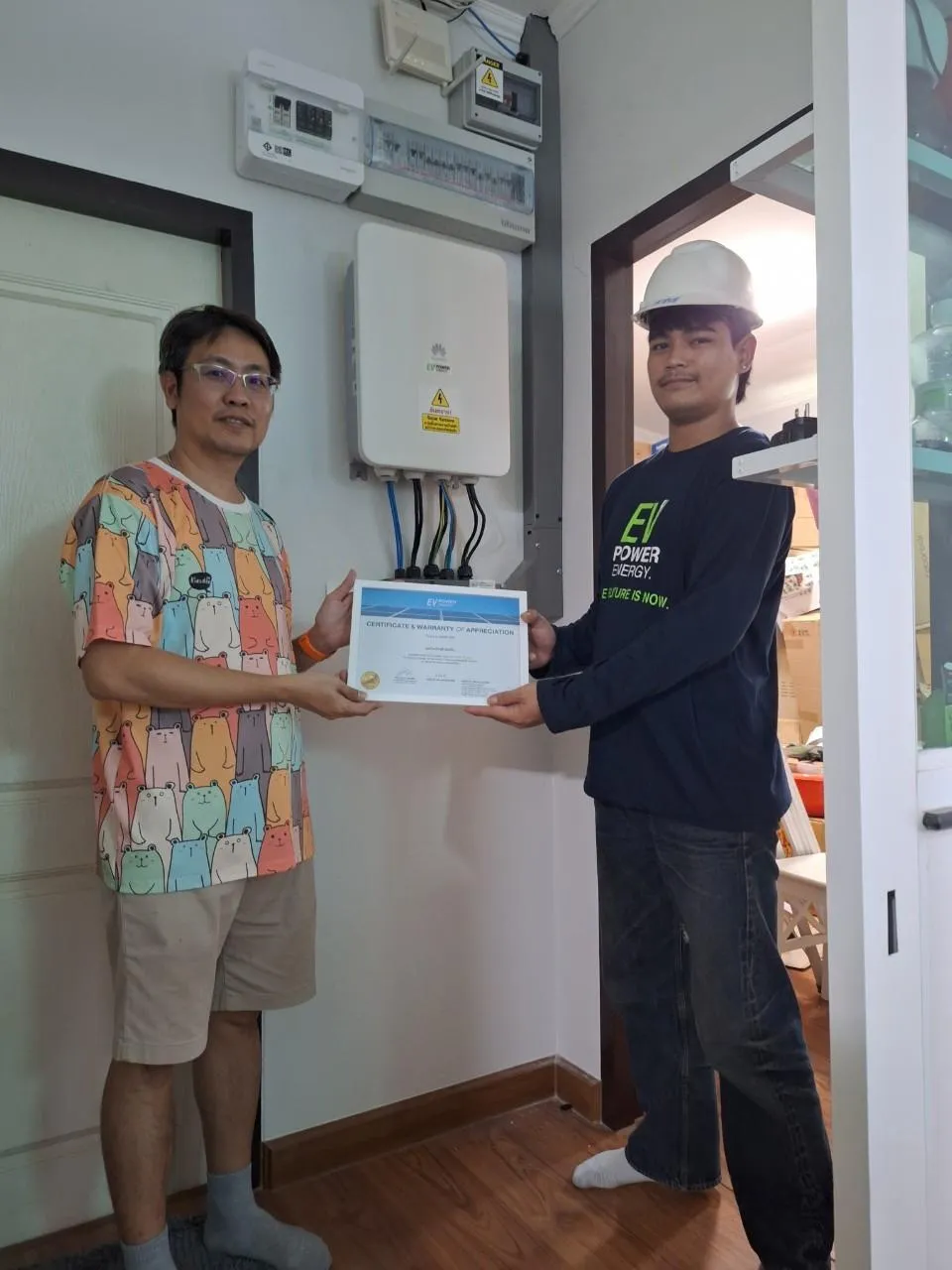 คุณพีระเลิศ – ระยอง 5k1P + แบตเตอรี่ LUNA 2000 S1 21kWh + Smart Guard